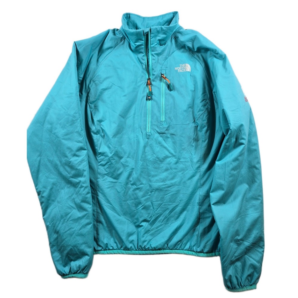 The North Face Pullover Womens Small Teal Nylon 1/4 Zip Summit Series Jacket